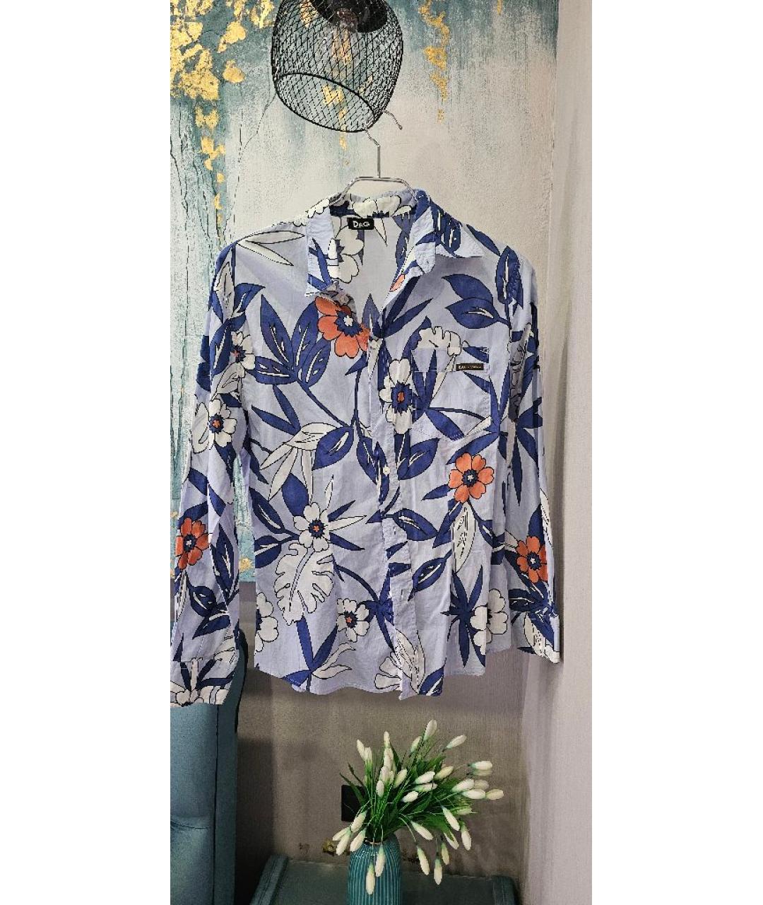 DOLCE&GABBANA Мульти хлопковая рубашка, фото 8