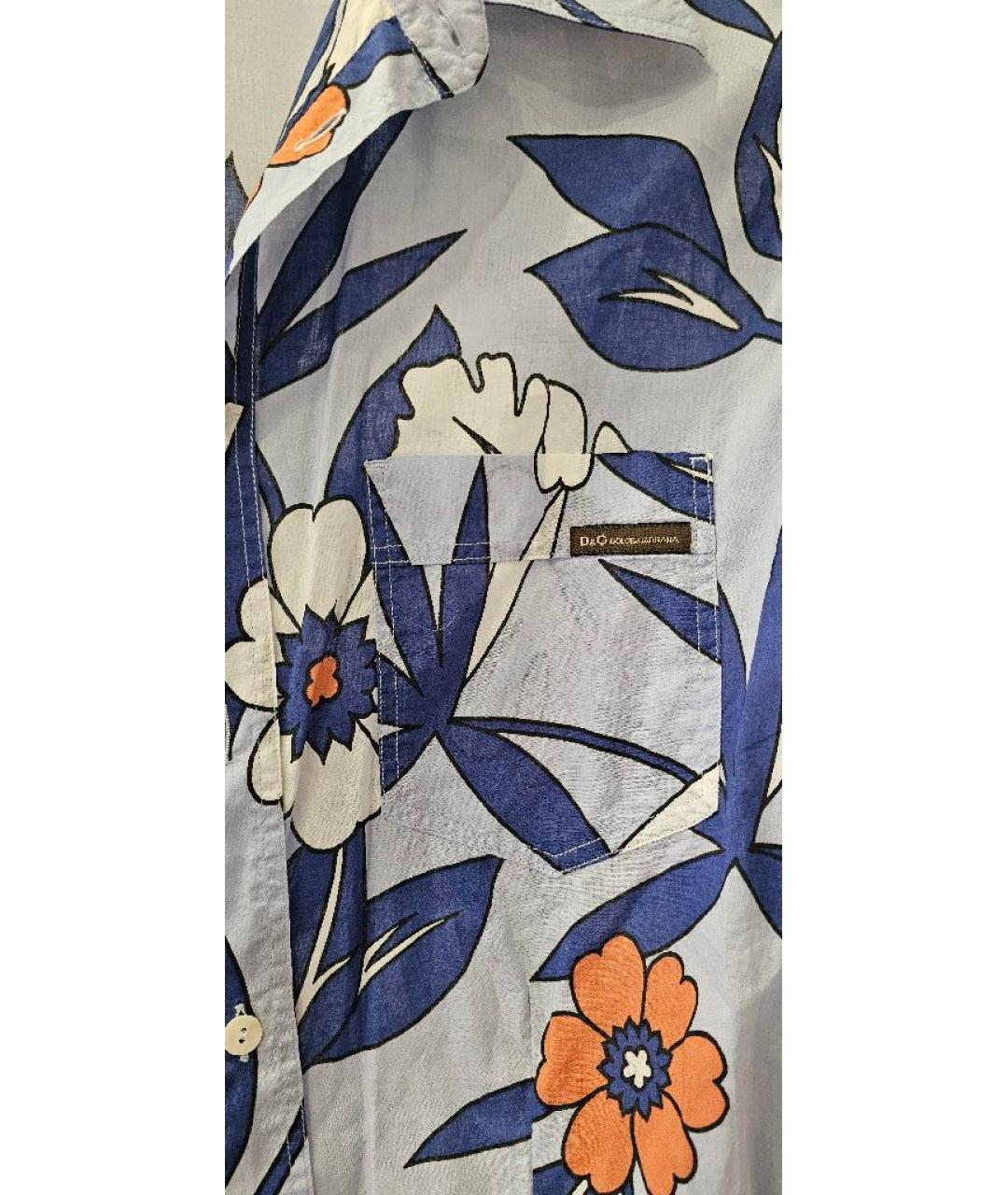 DOLCE&GABBANA Мульти хлопковая рубашка, фото 4