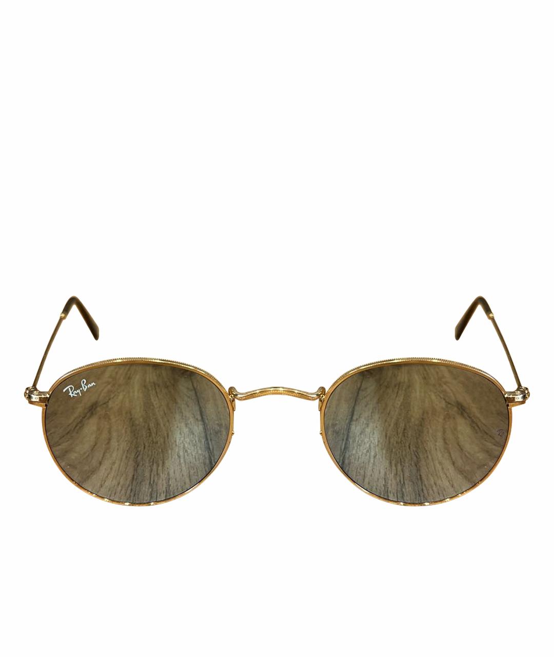 RAY BAN Голубые металлические солнцезащитные очки, фото 1