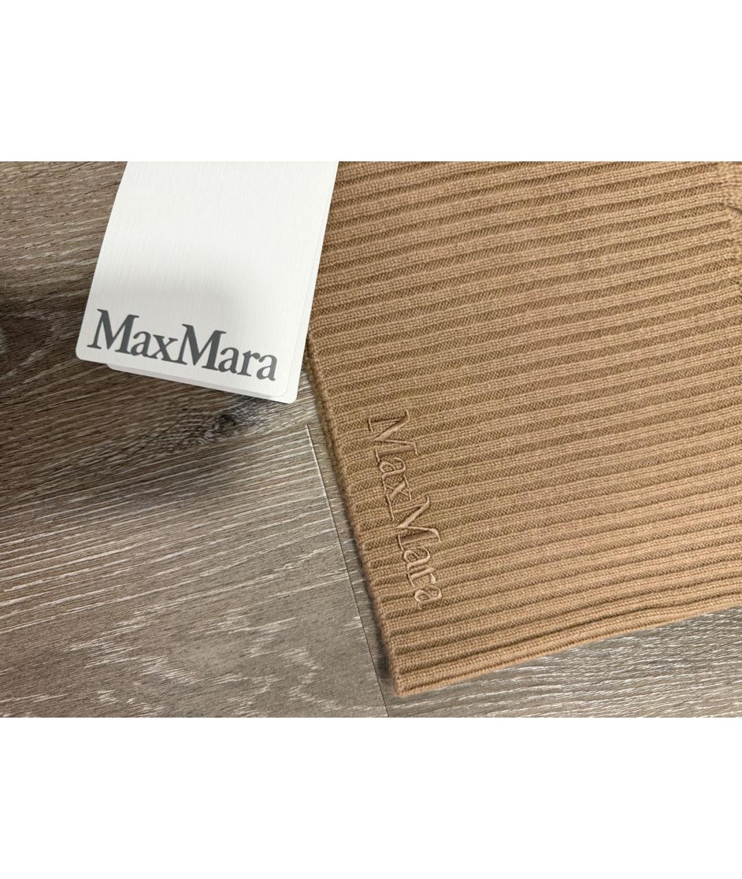 MAX MARA Коричневый кашемировый капюшон, фото 3