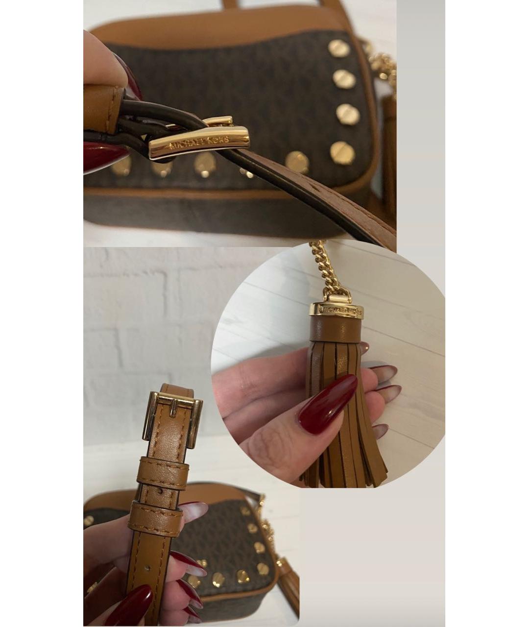 MICHAEL KORS Коричневая сумка через плечо, фото 7