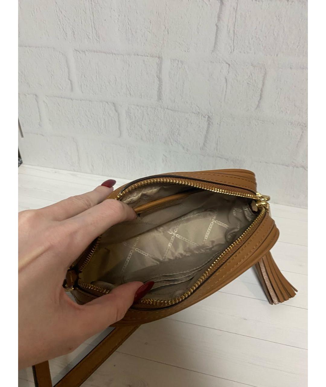 MICHAEL KORS Коричневая сумка через плечо, фото 4