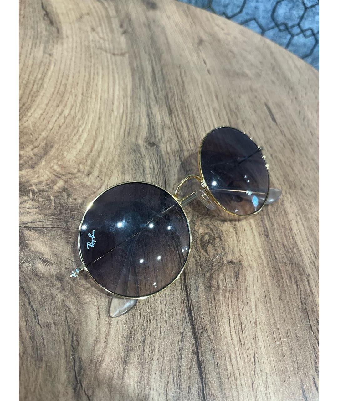 RAY BAN Фиолетовые металлические солнцезащитные очки, фото 4