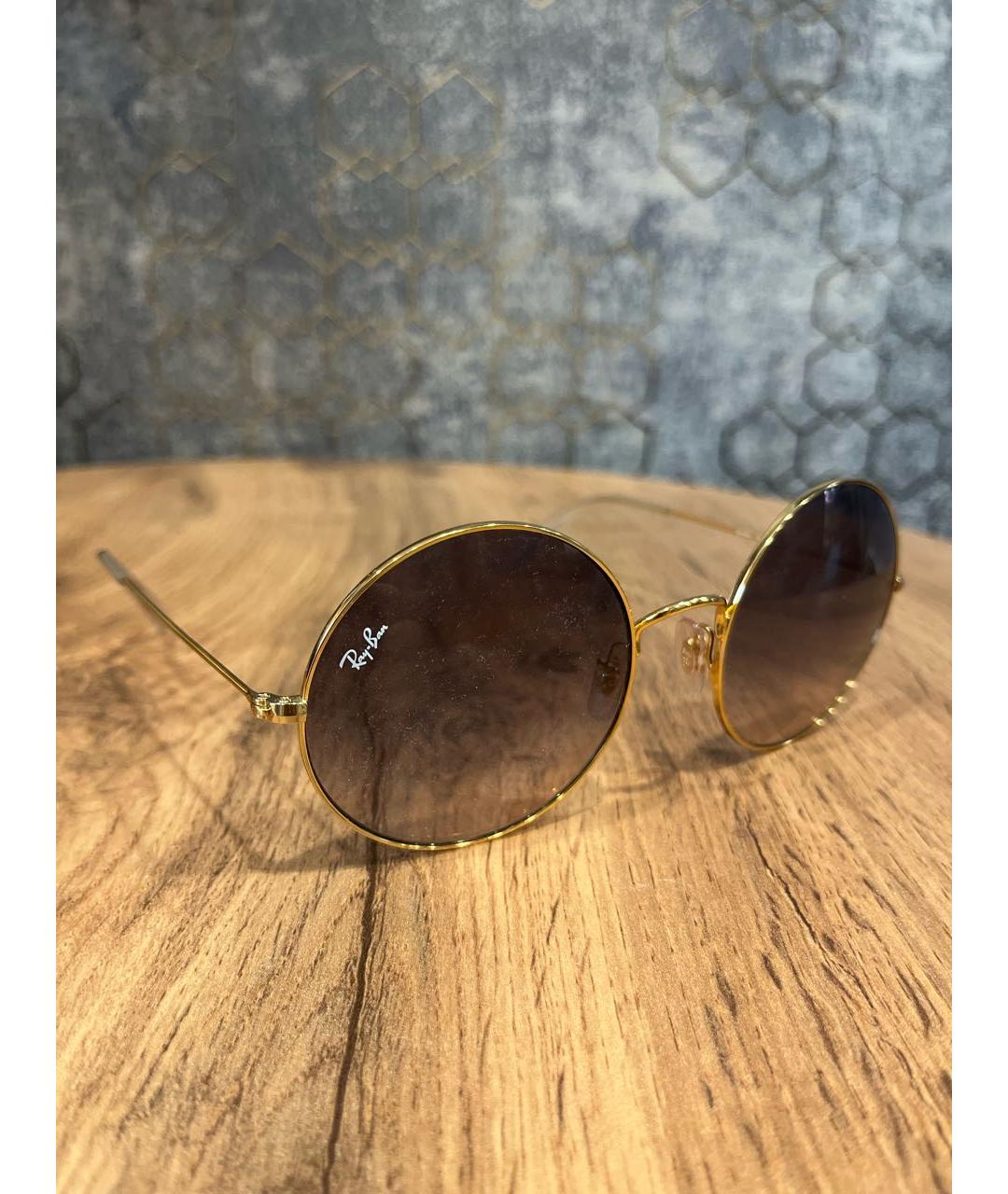 RAY BAN Фиолетовые металлические солнцезащитные очки, фото 2