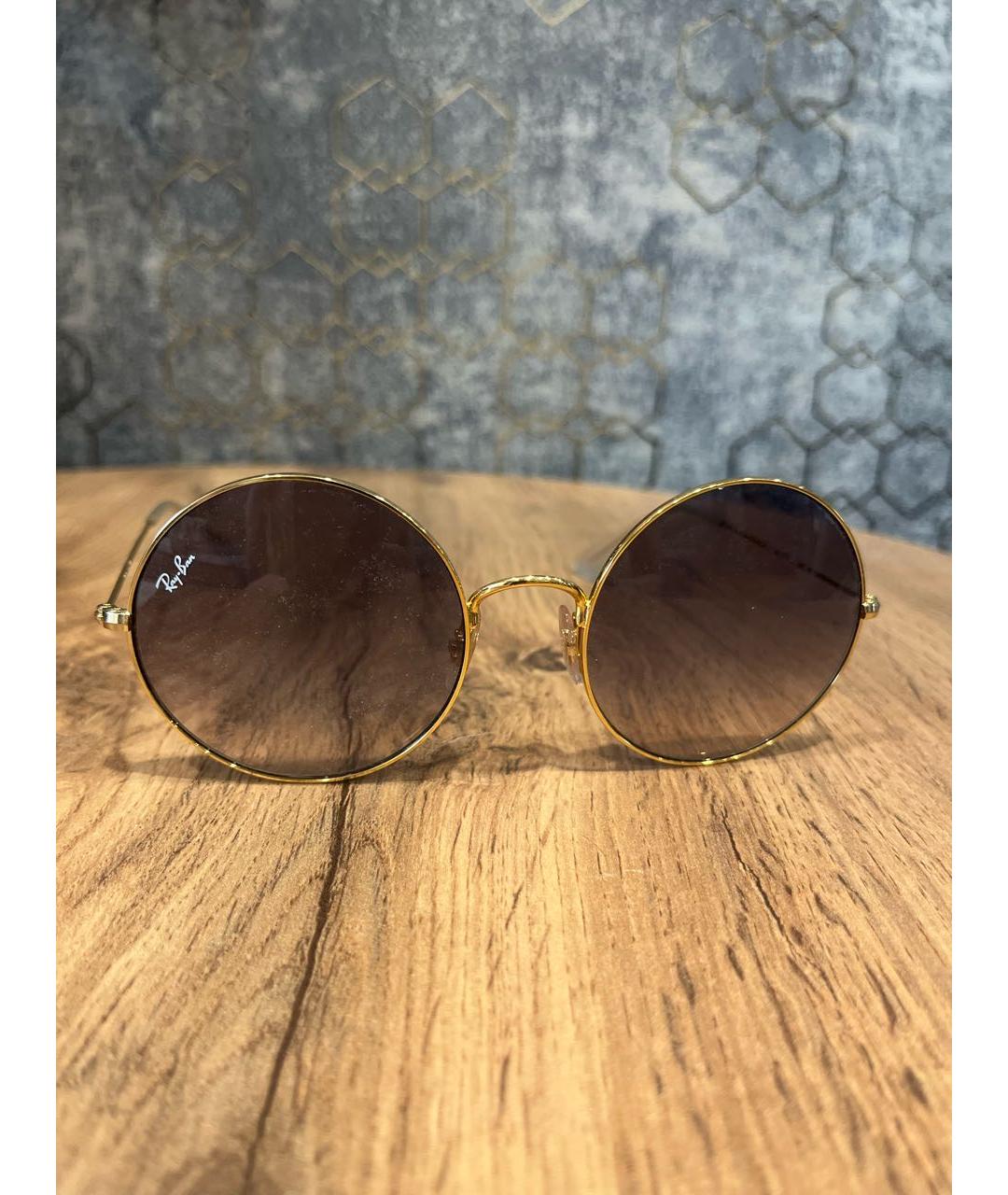 RAY BAN Фиолетовые металлические солнцезащитные очки, фото 6