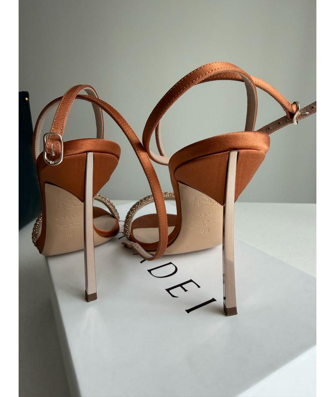 CASADEI Оранжевое босоножки, фото 3