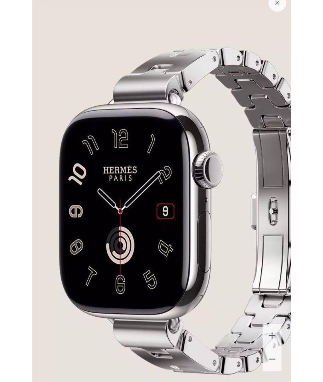 HERMES Серебряные металлические часы, фото 2