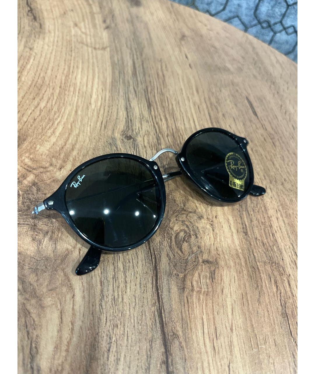 RAY BAN Черные металлические солнцезащитные очки, фото 4