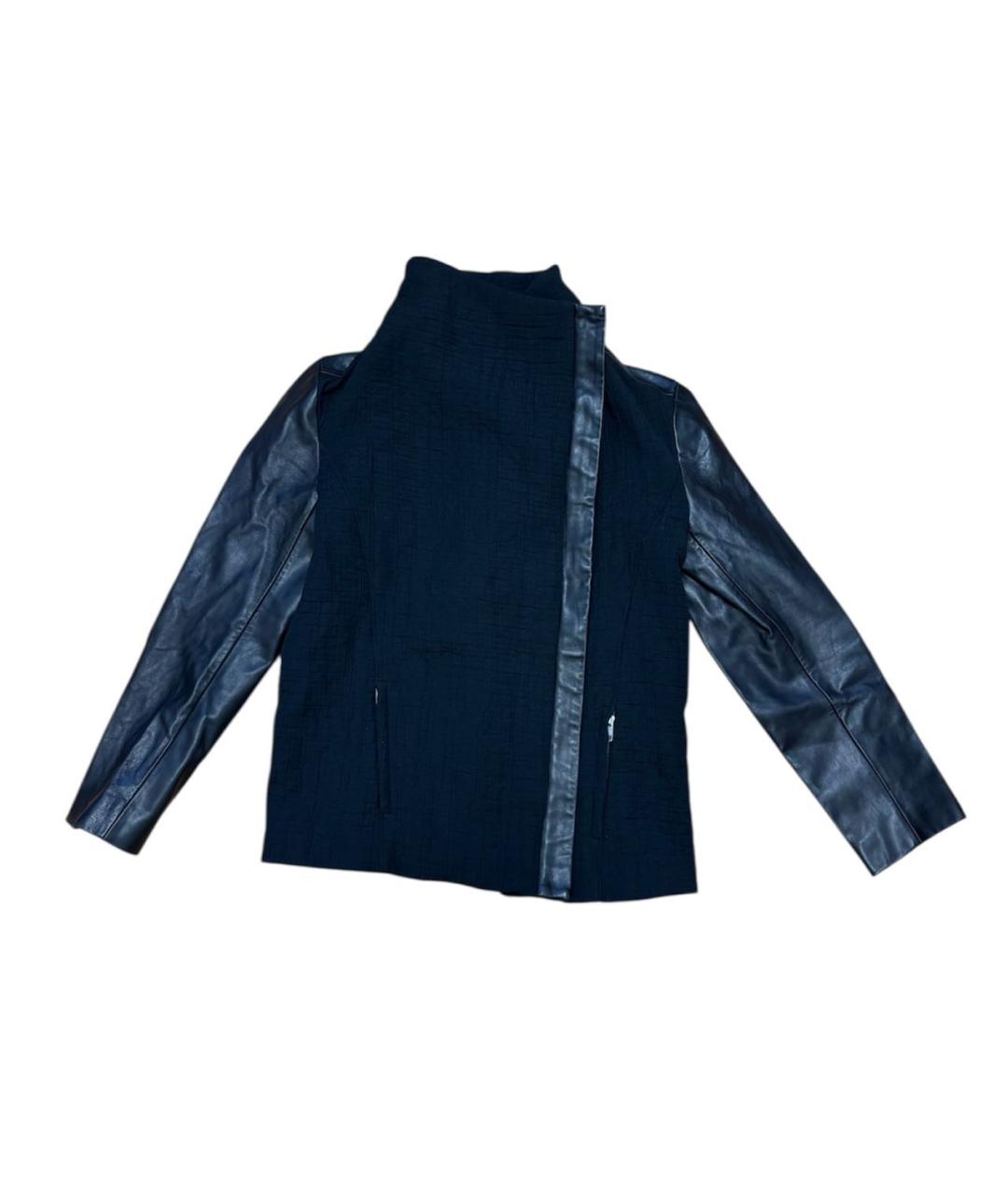 HELMUT LANG Черная кожаная куртка, фото 2