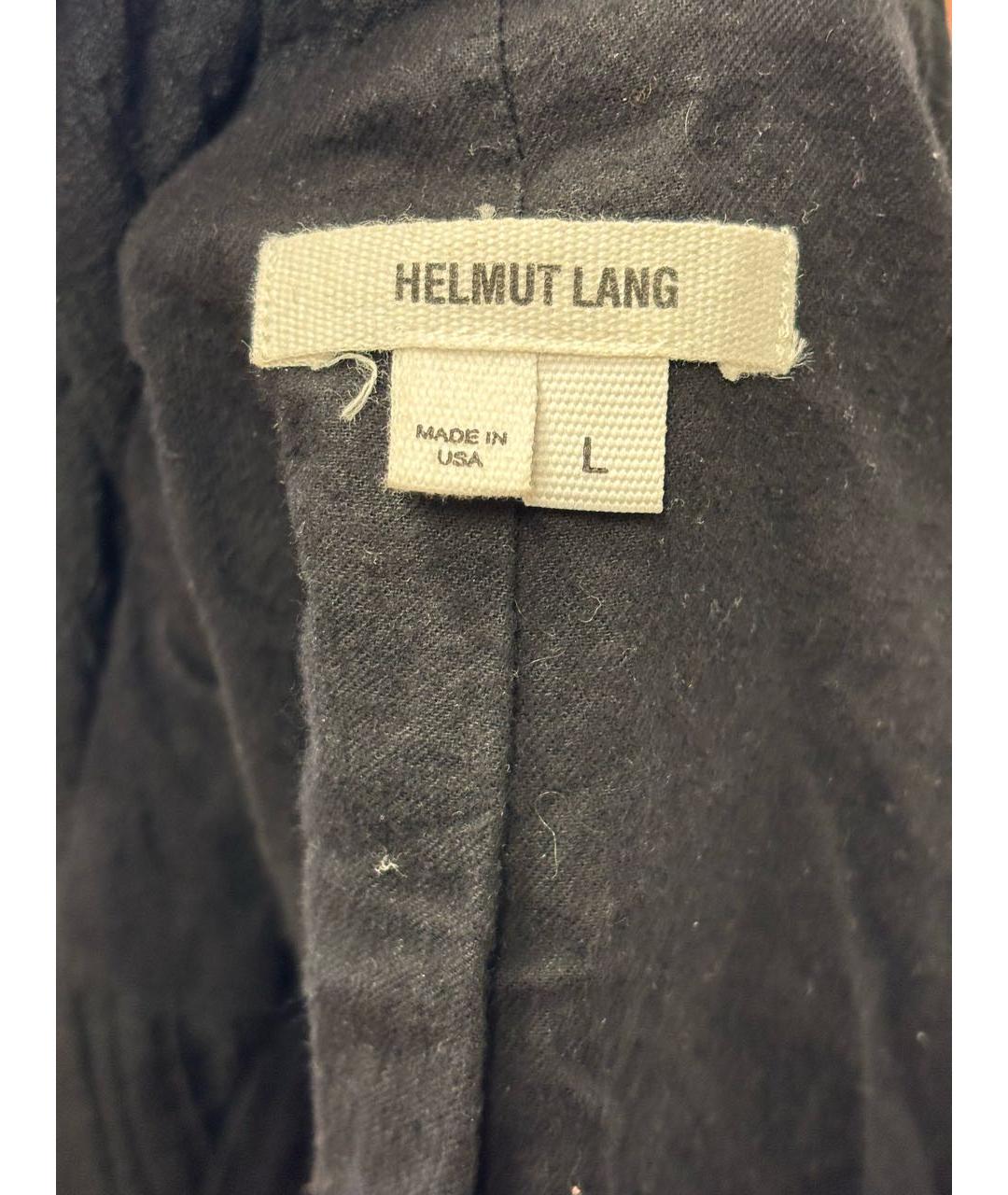 HELMUT LANG Черная кожаная куртка, фото 5