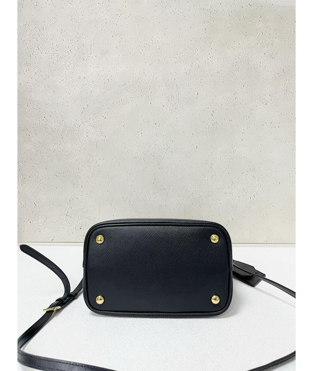 PRADA Черная кожаная сумка через плечо, фото 5