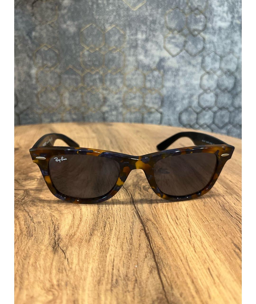 RAY BAN Синие пластиковые солнцезащитные очки, фото 7
