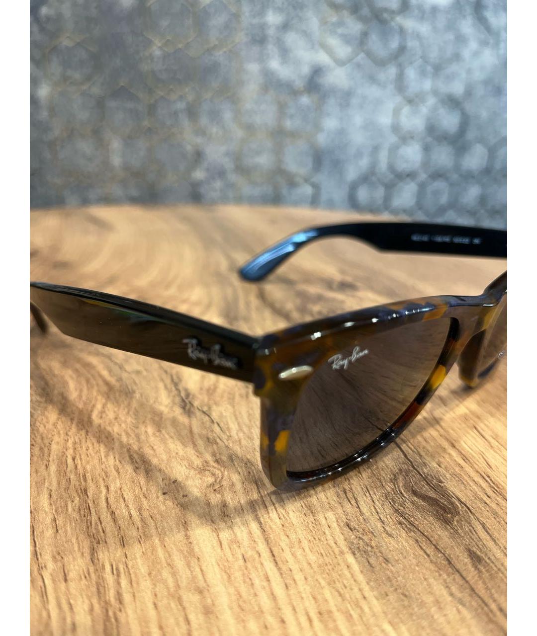 RAY BAN Синие пластиковые солнцезащитные очки, фото 3