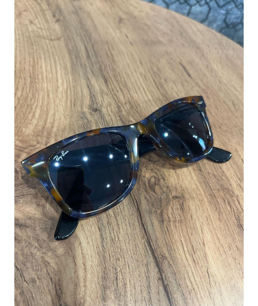 RAY BAN Синие пластиковые солнцезащитные очки, фото 4