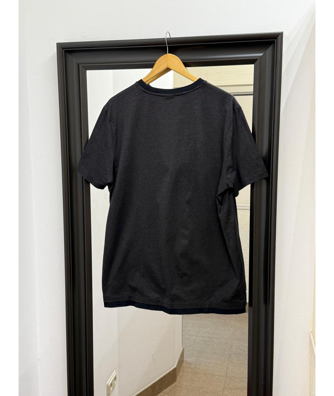 HUGO BOSS Черная хлопковая футболка, фото 2