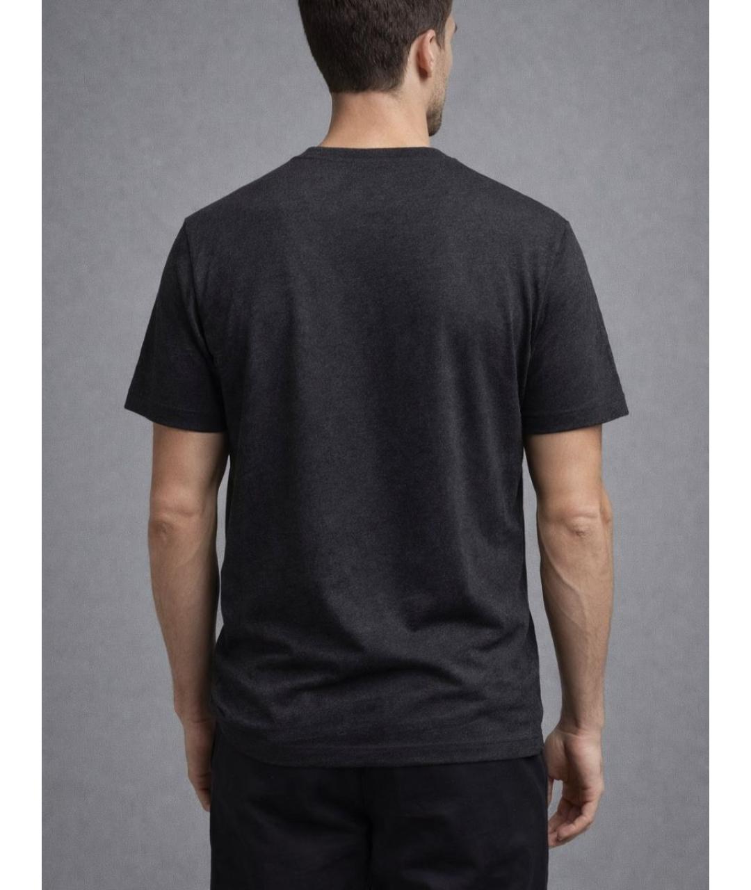 HUGO BOSS Черная хлопковая футболка, фото 6