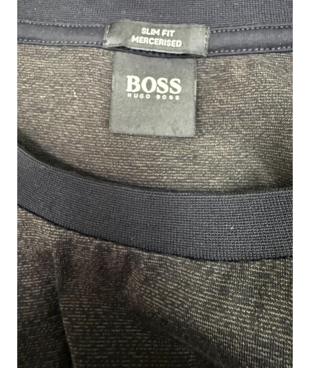 HUGO BOSS Черная хлопковая футболка, фото 3