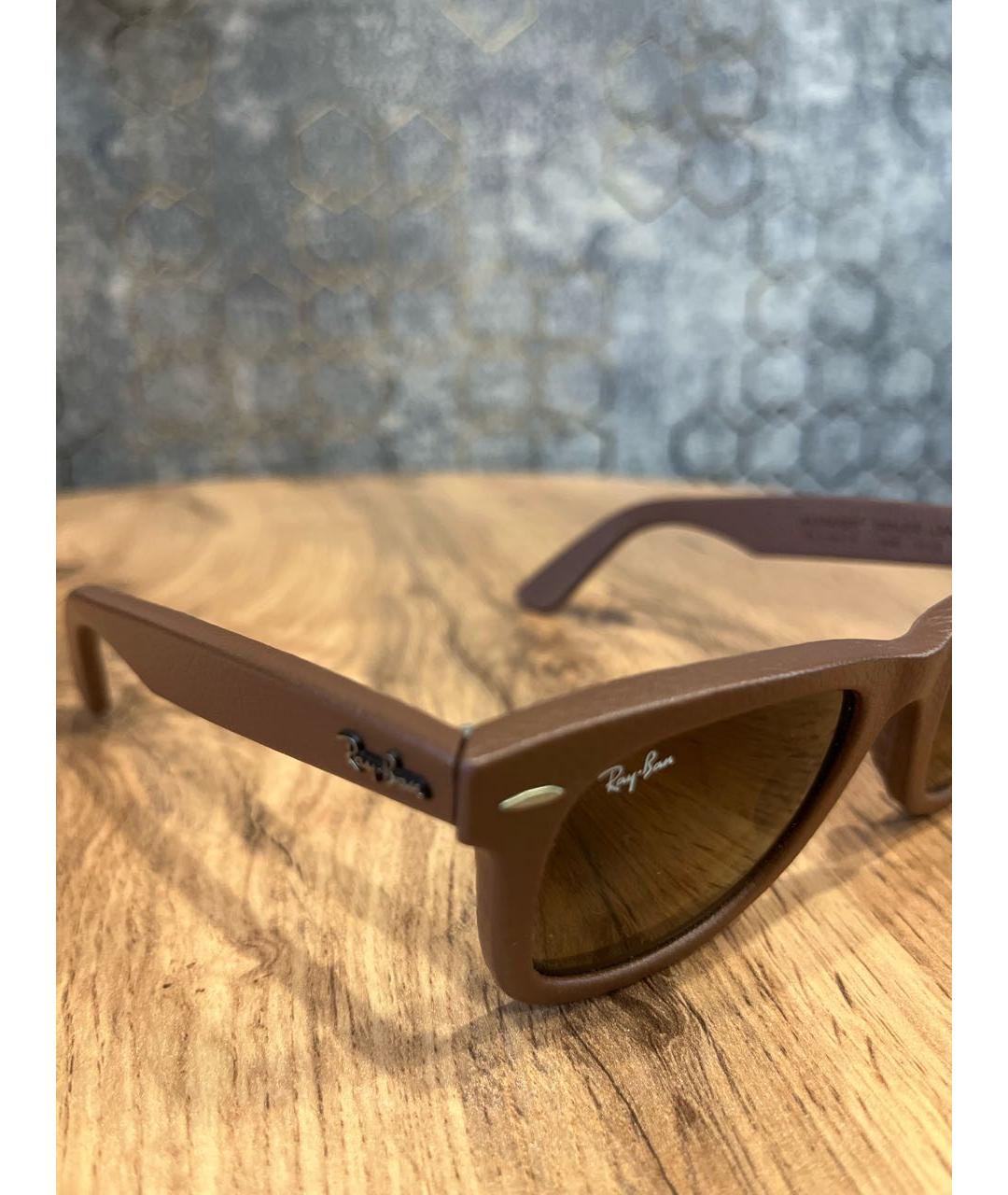 RAY BAN Коричневые солнцезащитные очки, фото 3