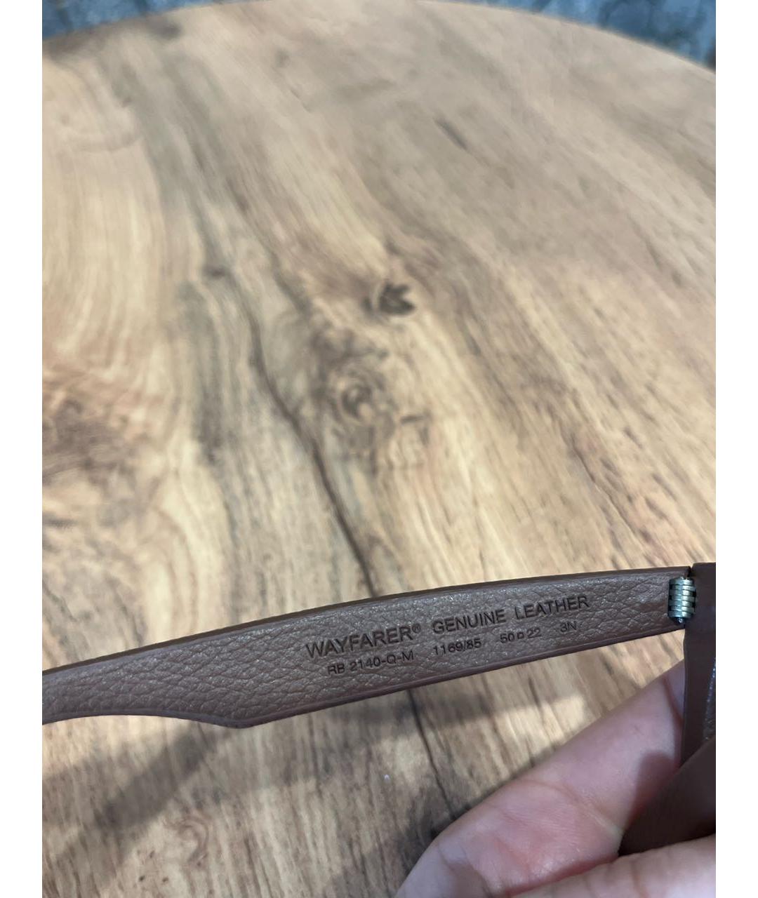 RAY BAN Коричневые солнцезащитные очки, фото 6