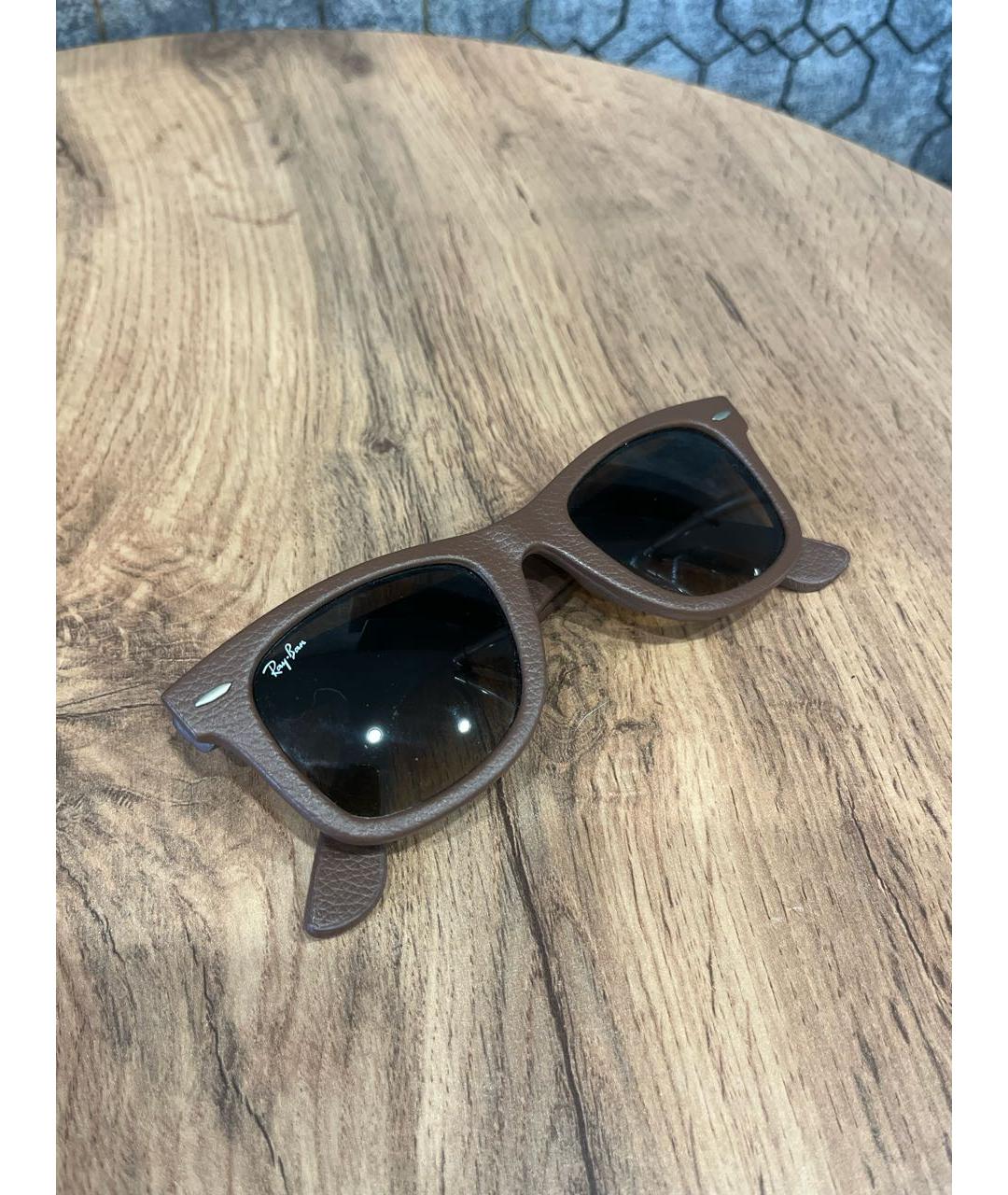 RAY BAN Коричневые солнцезащитные очки, фото 4