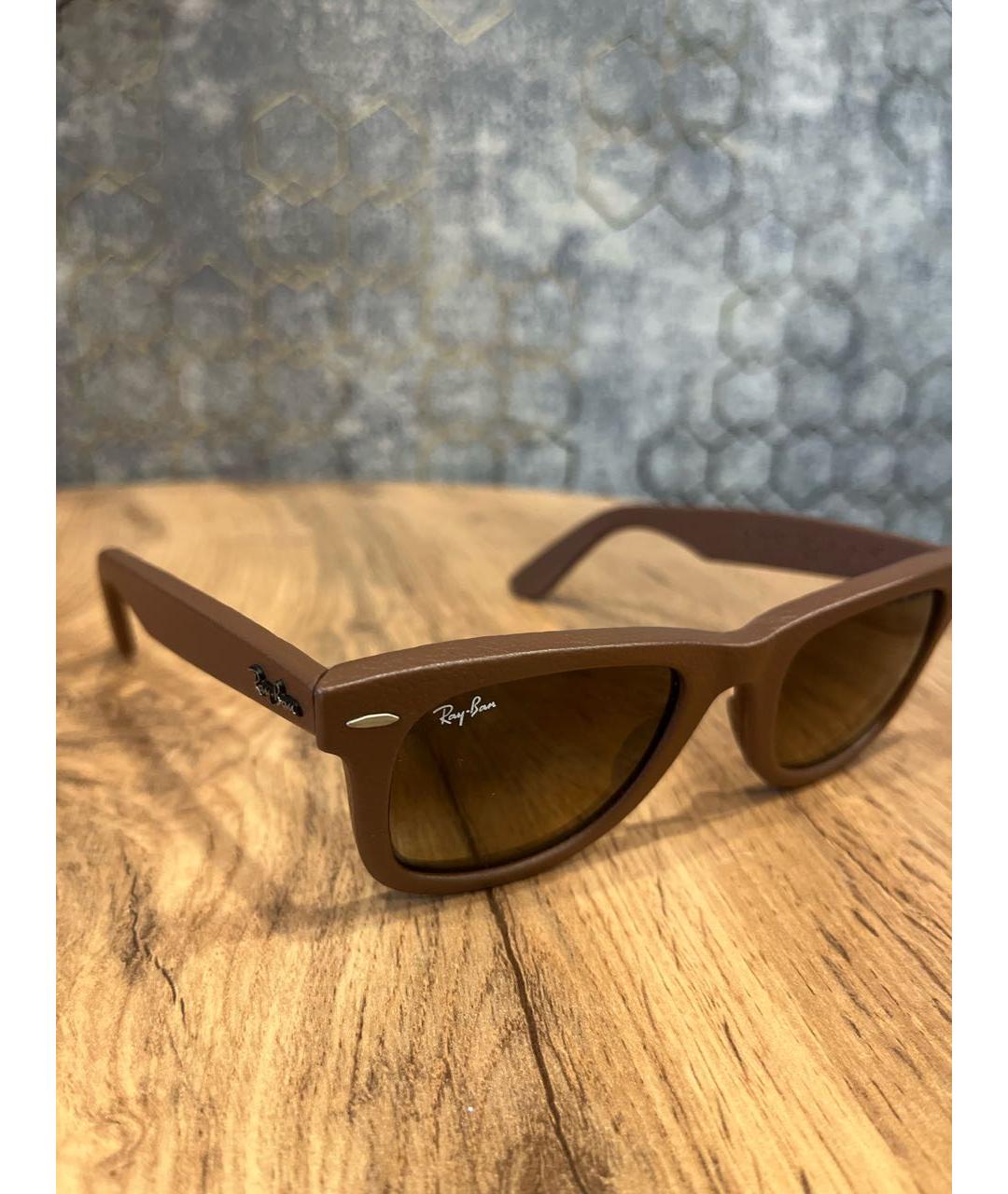 RAY BAN Коричневые солнцезащитные очки, фото 2