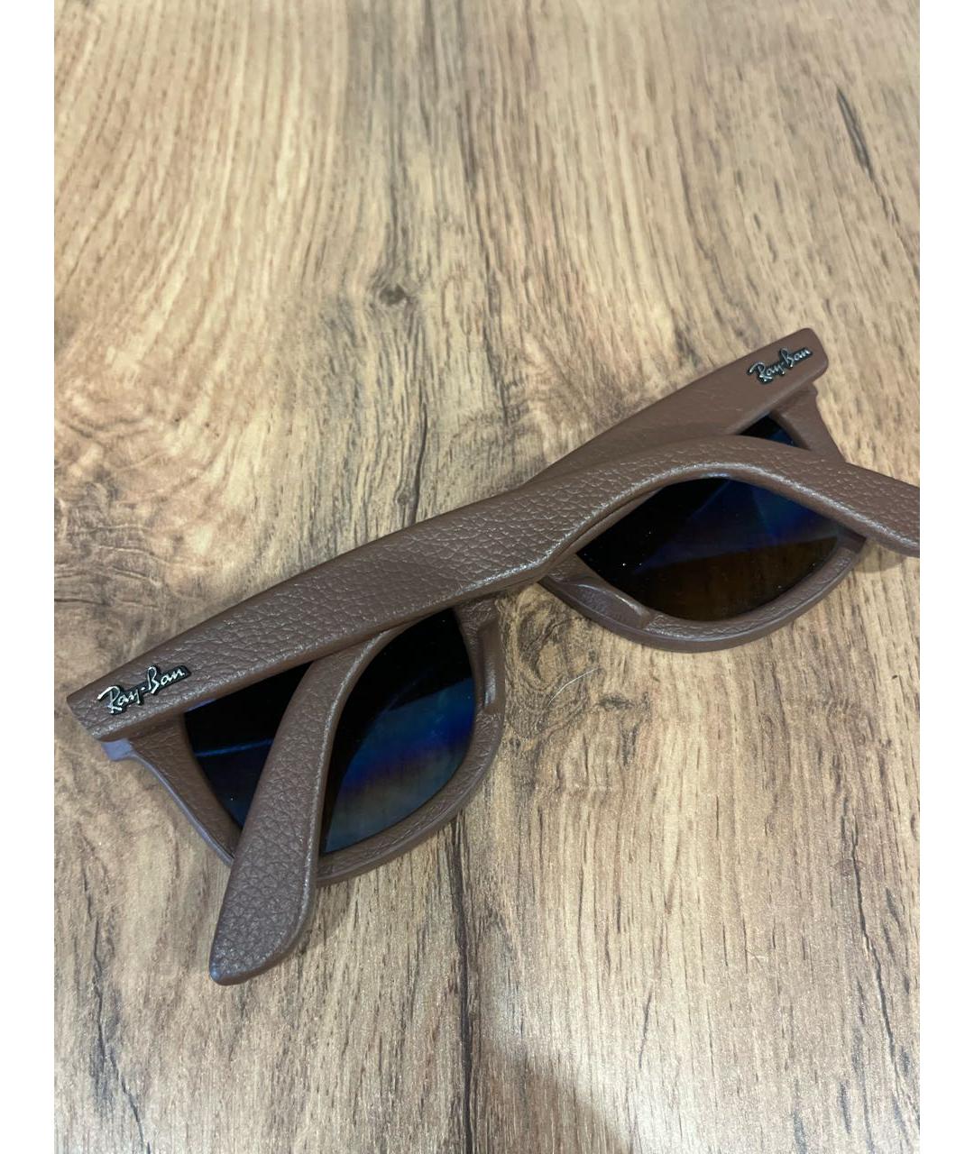 RAY BAN Коричневые солнцезащитные очки, фото 5