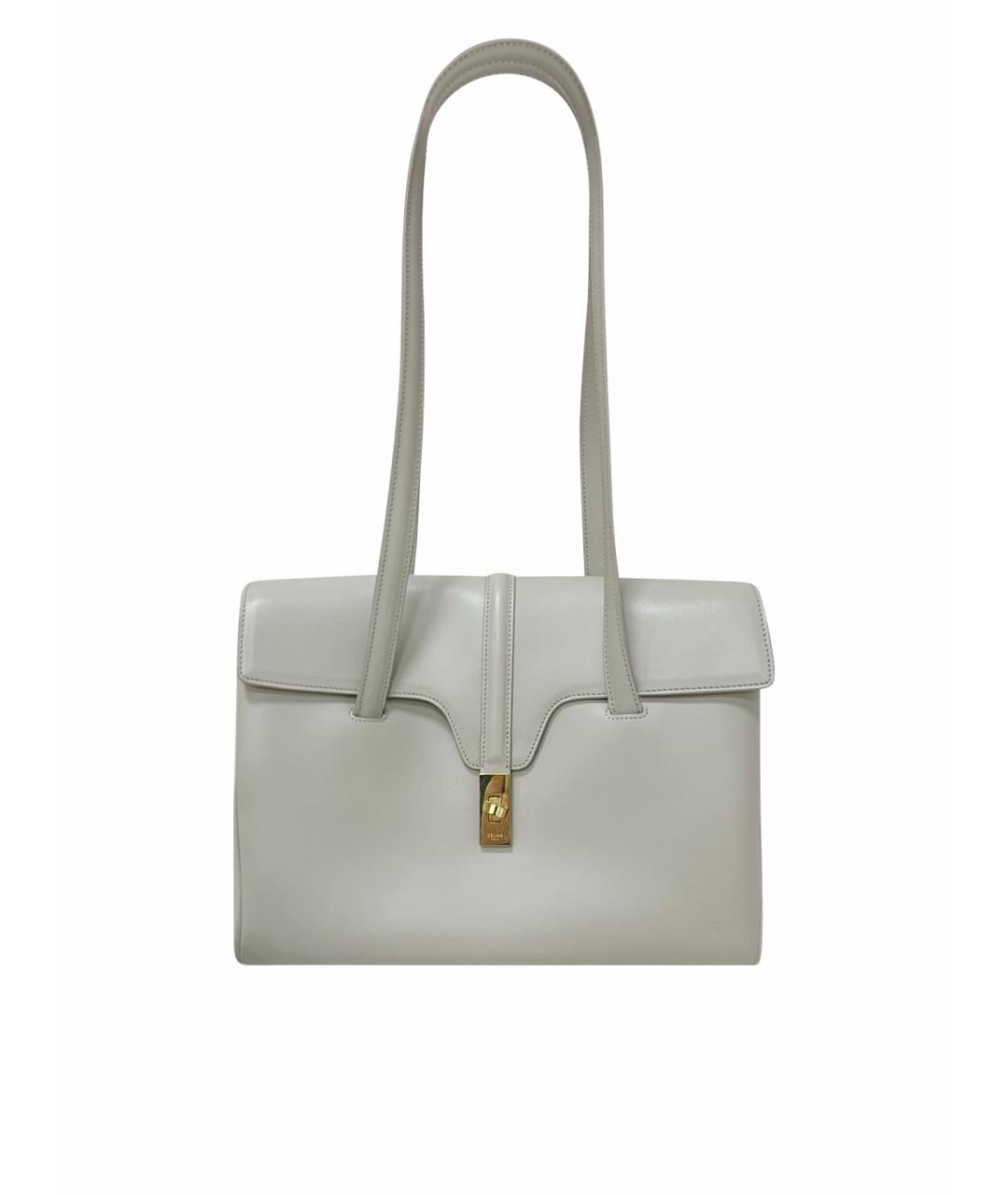 CELINE Серая кожаная сумка тоут, фото 1