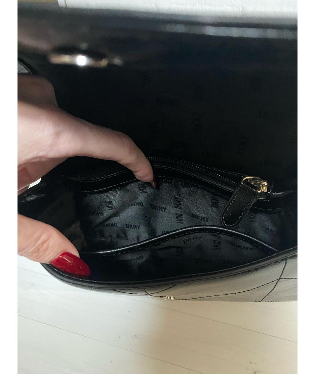DKNY Черная сумка через плечо, фото 4