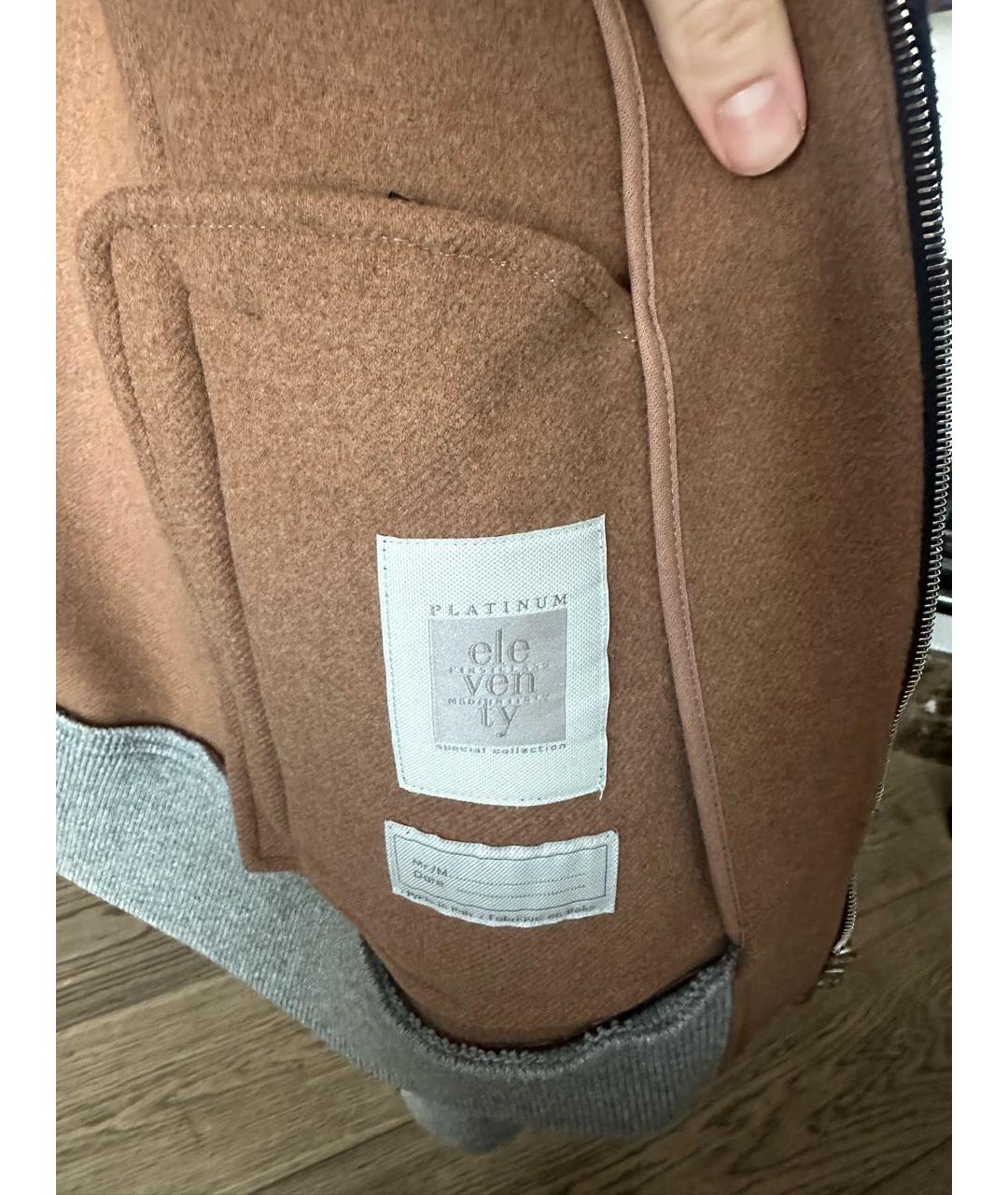 ELEVENTY Темно-синяя шерстяная куртка, фото 2