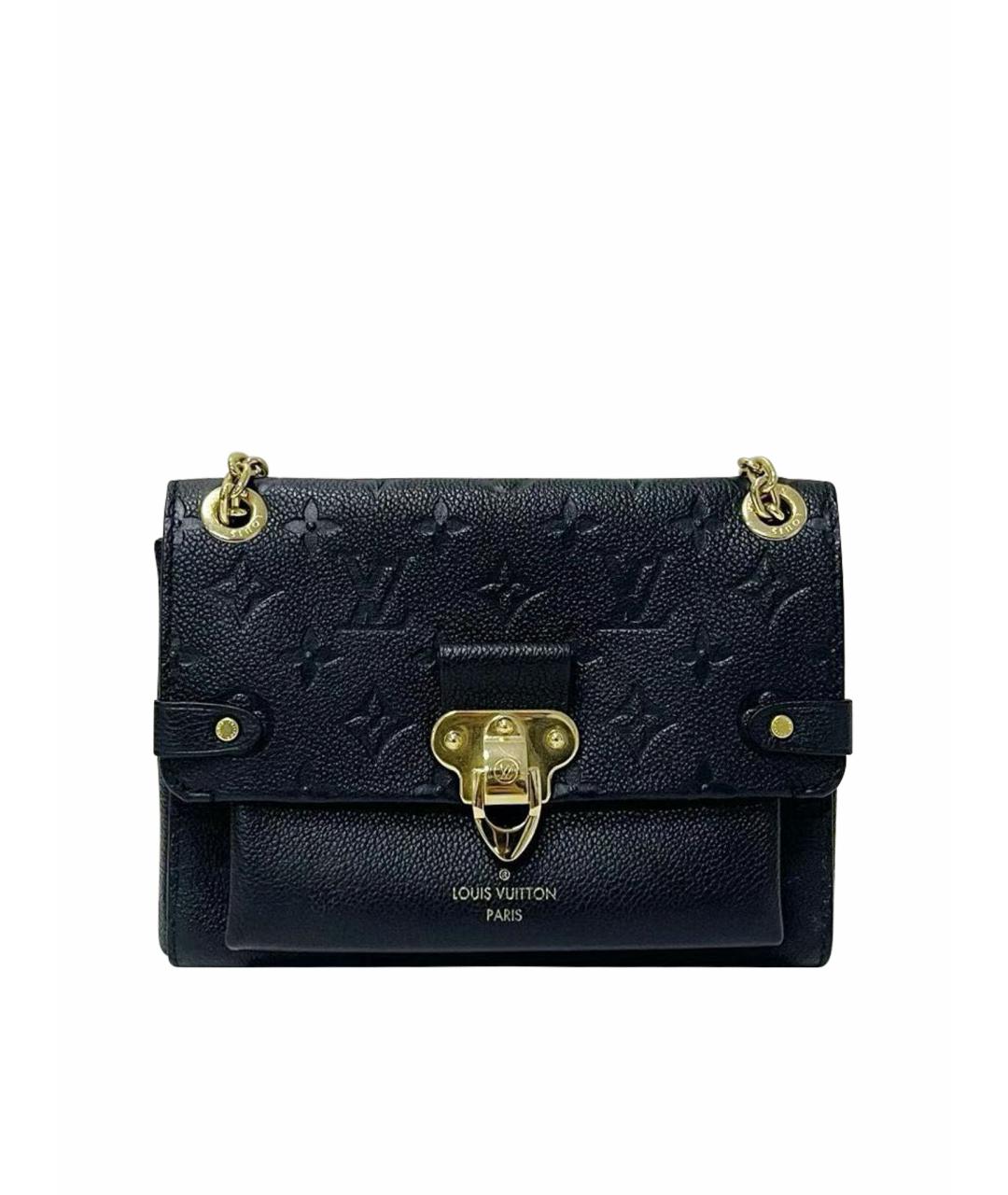 LOUIS VUITTON Черная кожаная сумка через плечо, фото 1