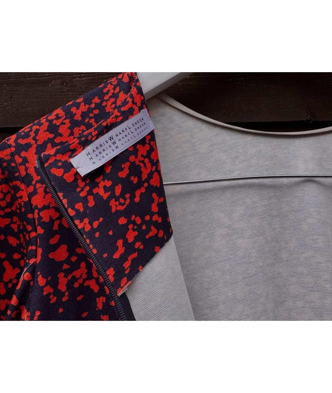 HARRIS WHARF LONDON Темно-синее вискозное повседневное платье, фото 6