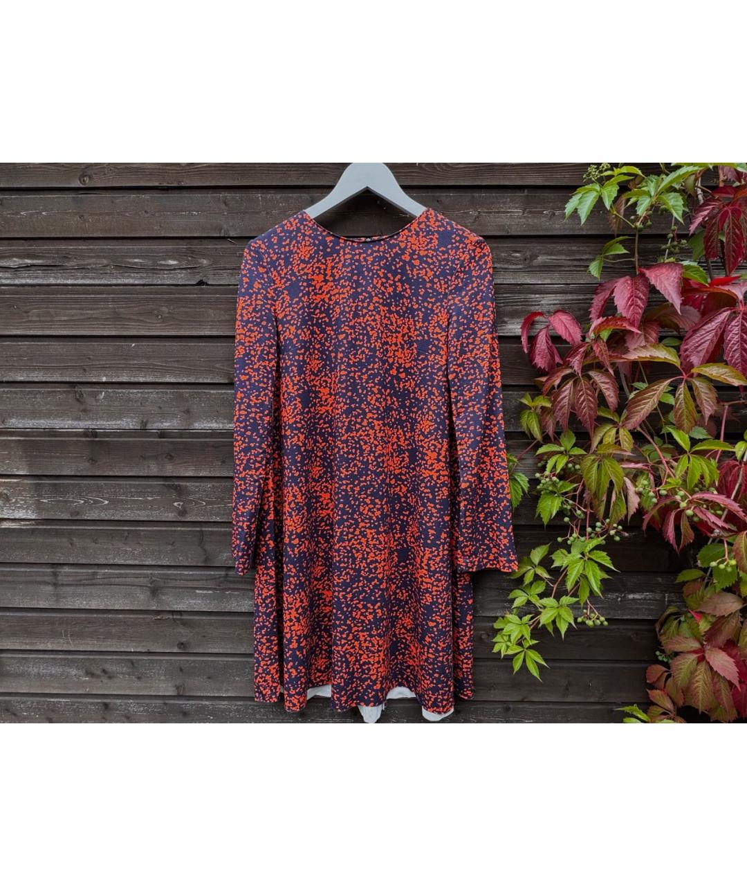 HARRIS WHARF LONDON Темно-синее вискозное повседневное платье, фото 8