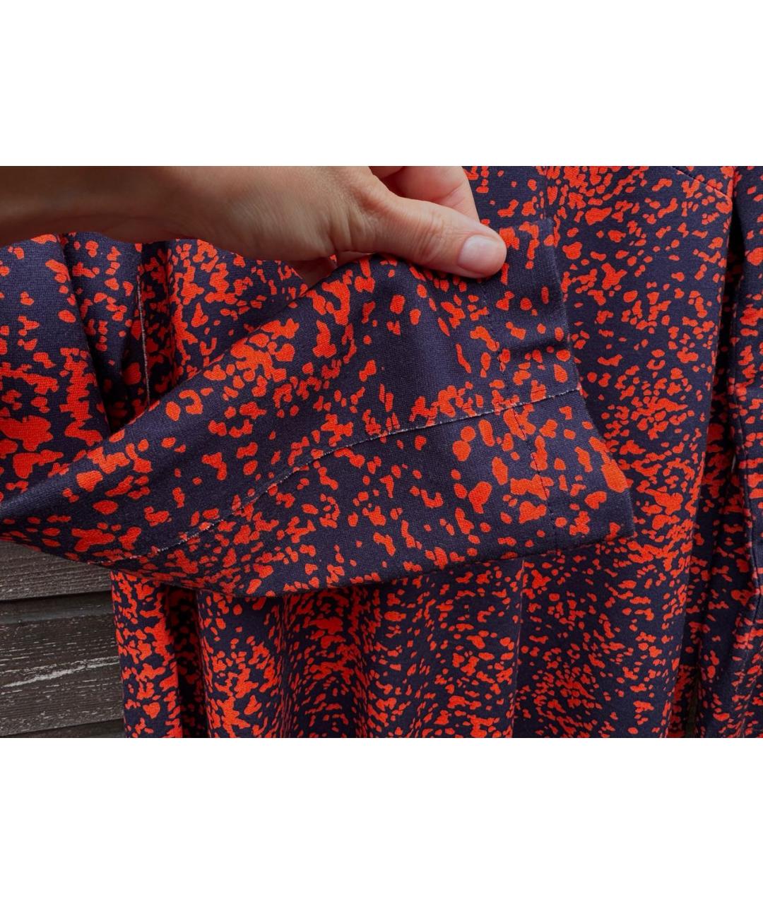 HARRIS WHARF LONDON Темно-синее вискозное повседневное платье, фото 5