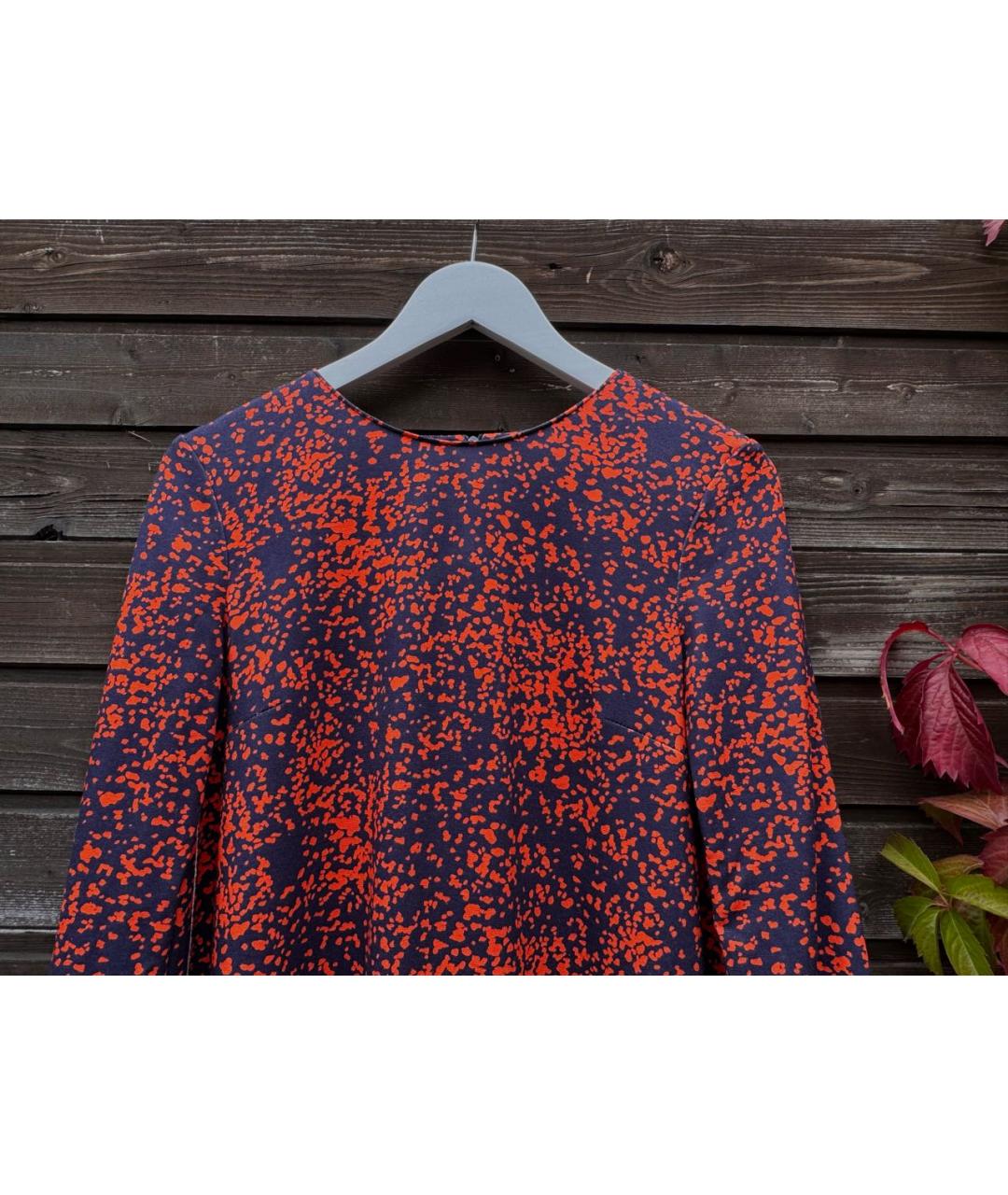 HARRIS WHARF LONDON Темно-синее вискозное повседневное платье, фото 4