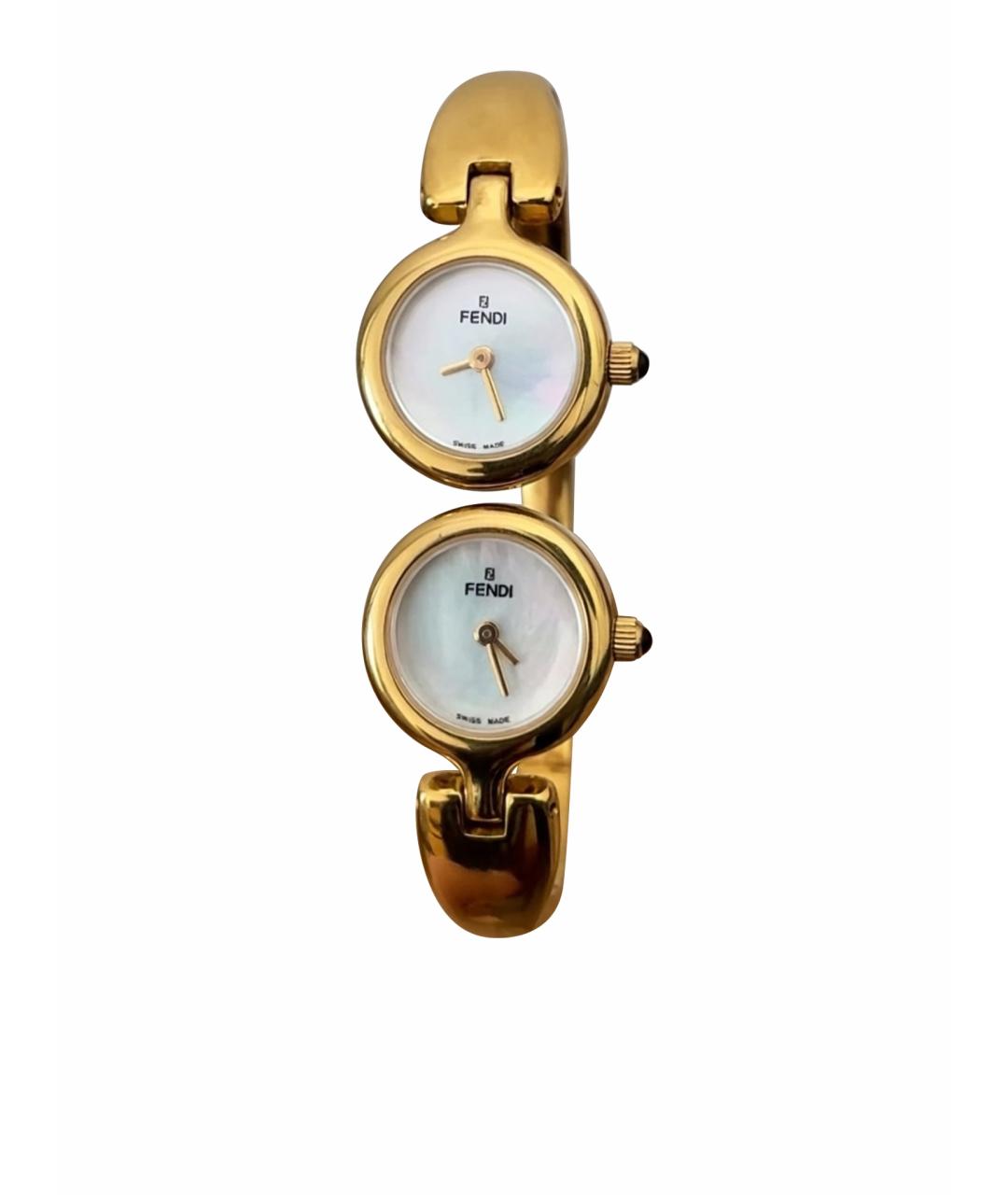 FENDI Золотые стальные часы, фото 1