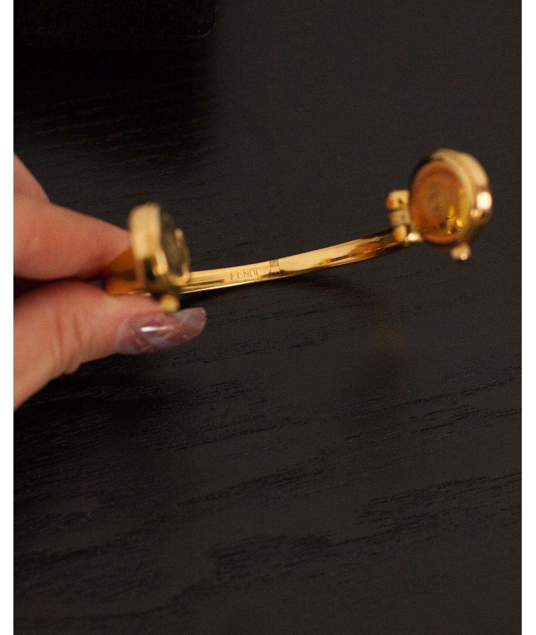 FENDI Золотые стальные часы, фото 5
