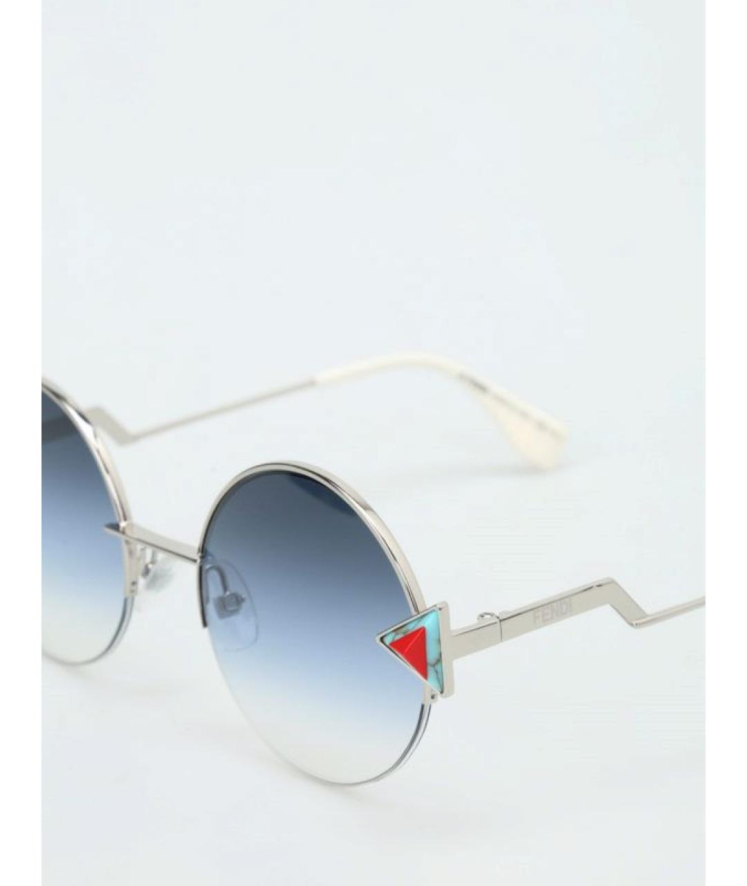 FENDI Металлические солнцезащитные очки, фото 2