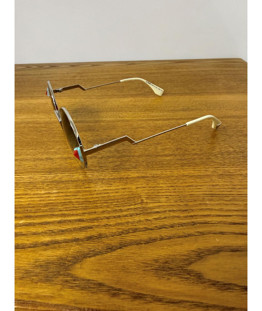 FENDI Металлические солнцезащитные очки, фото 8