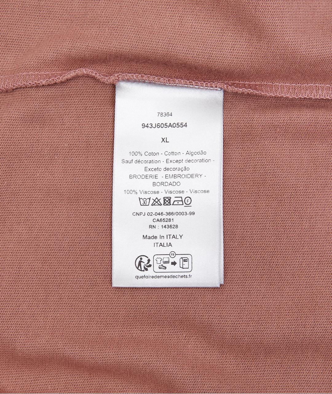 CHRISTIAN DIOR Розовая хлопковая футболка, фото 6