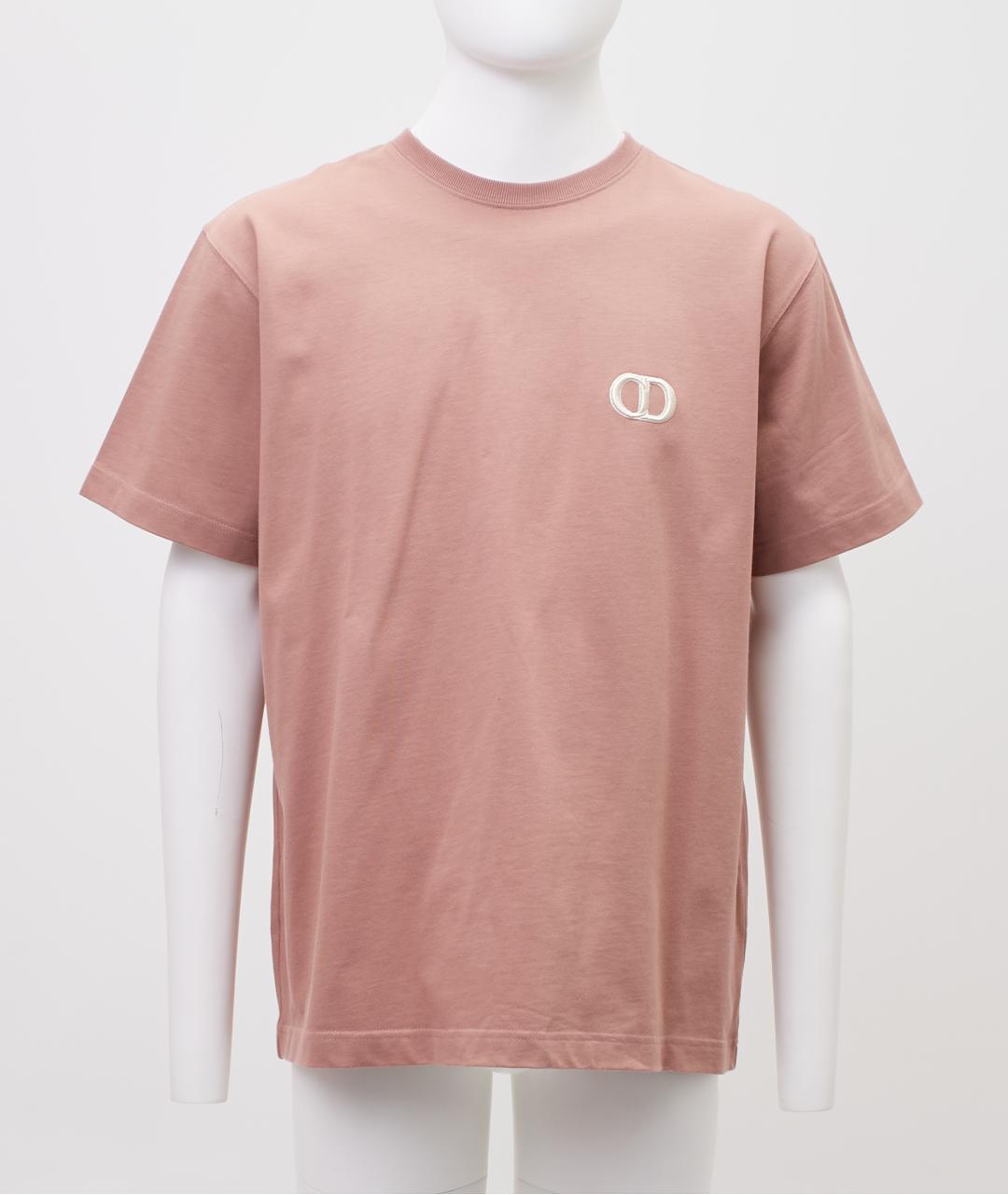 CHRISTIAN DIOR Розовая хлопковая футболка, фото 7