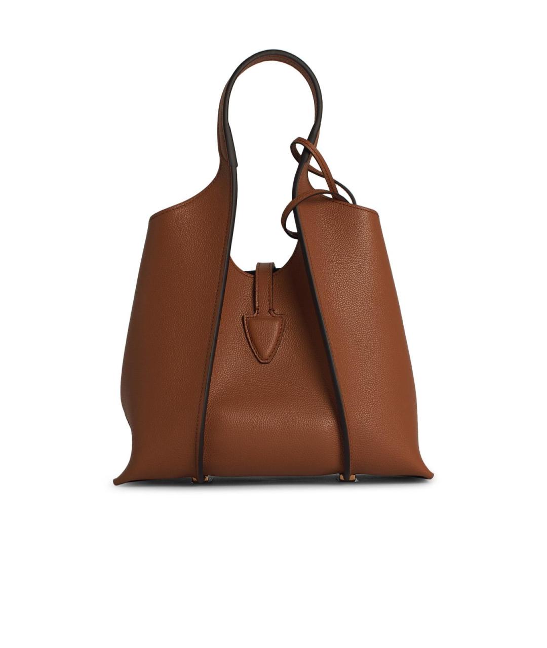 TOD'S Коричневая кожаная сумка тоут, фото 3