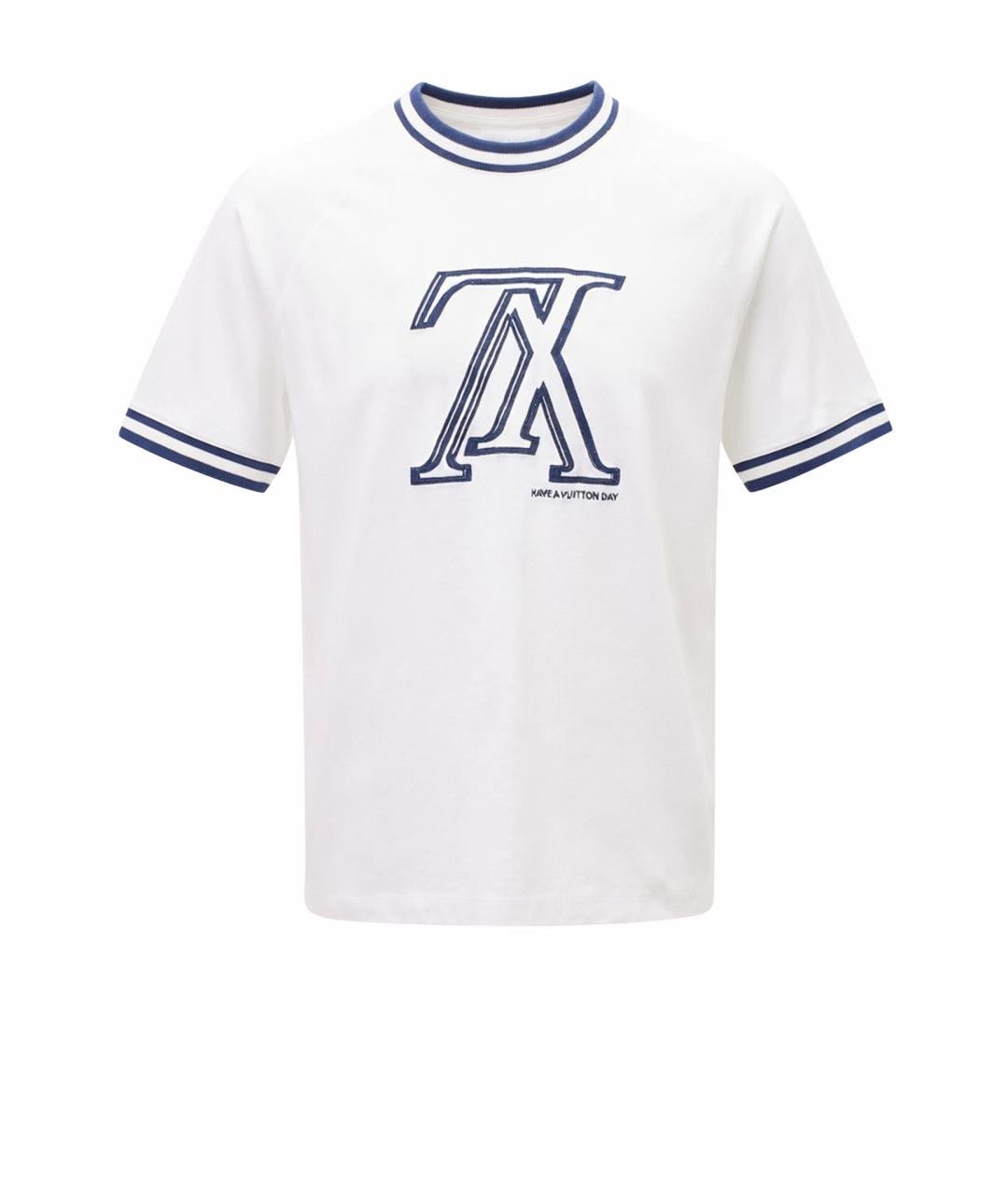 LOUIS VUITTON Белая хлопковая футболка, фото 1