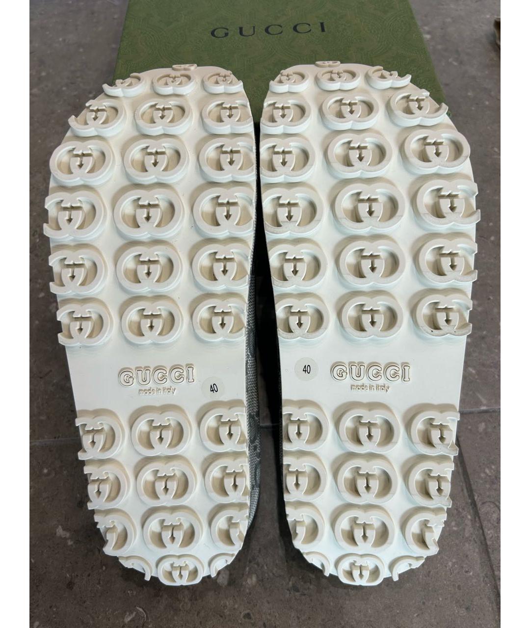 GUCCI BEAUTY Бежевые резиновые шлепанцы, фото 6