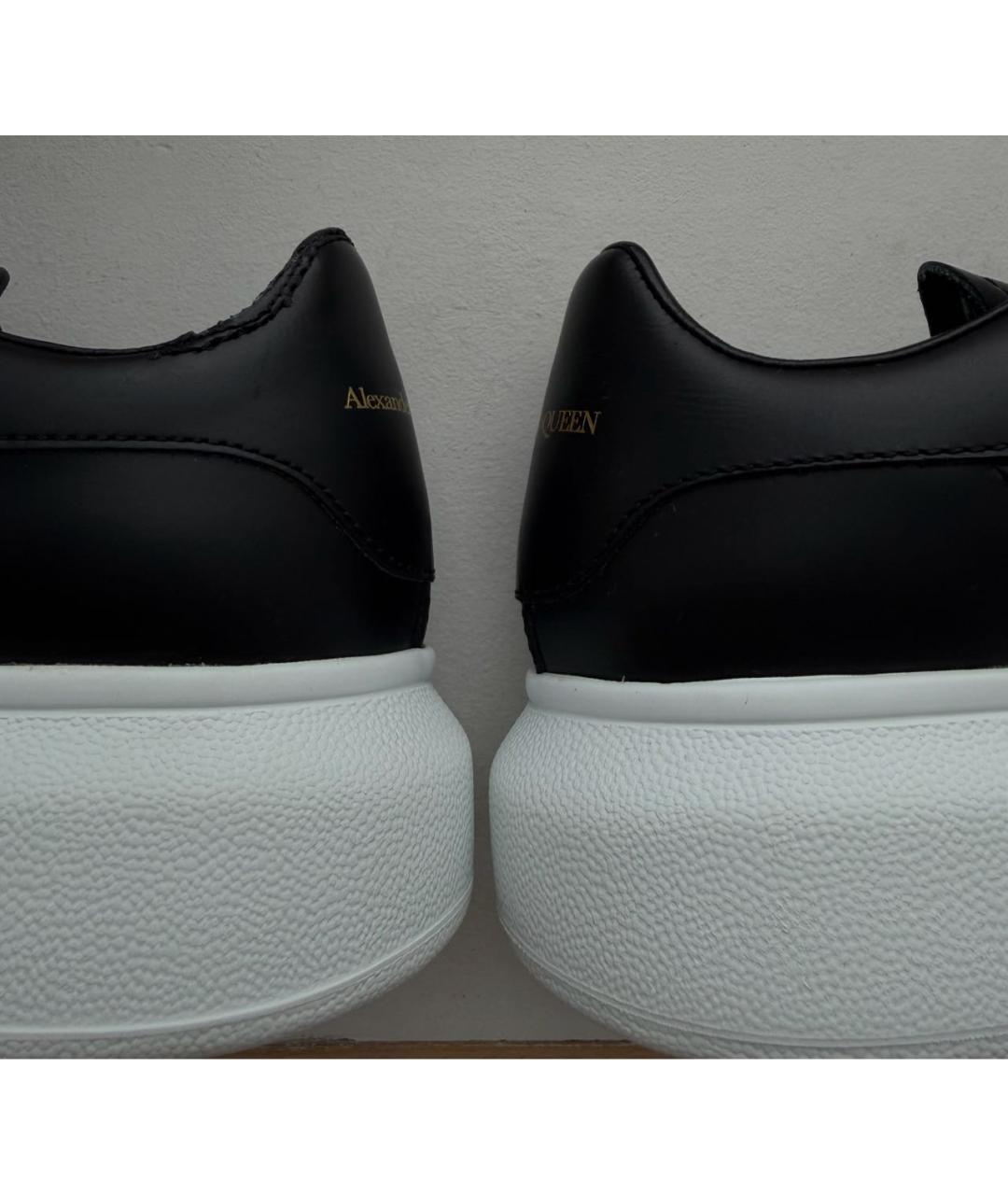 ALEXANDER MCQUEEN Черные кожаные кеды, фото 6