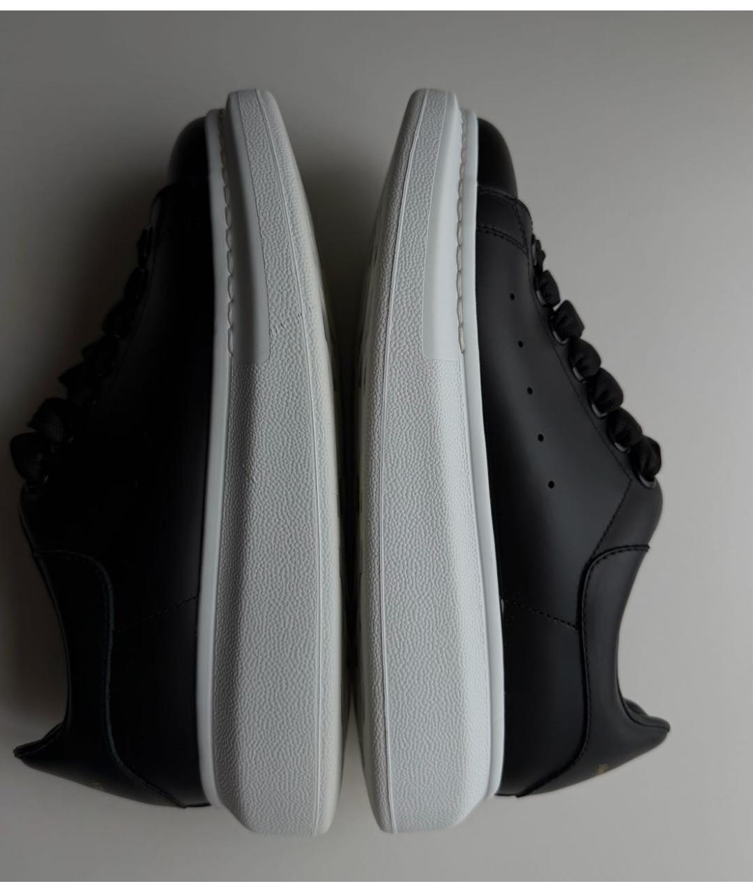 ALEXANDER MCQUEEN Черные кожаные кеды, фото 5