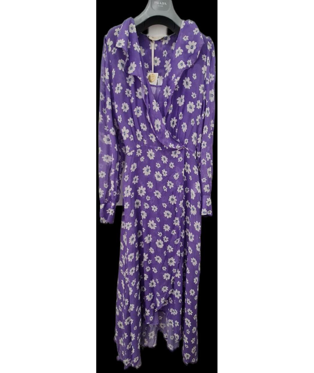 SEVENTY Фиолетовое вискозное коктейльное платье, фото 8