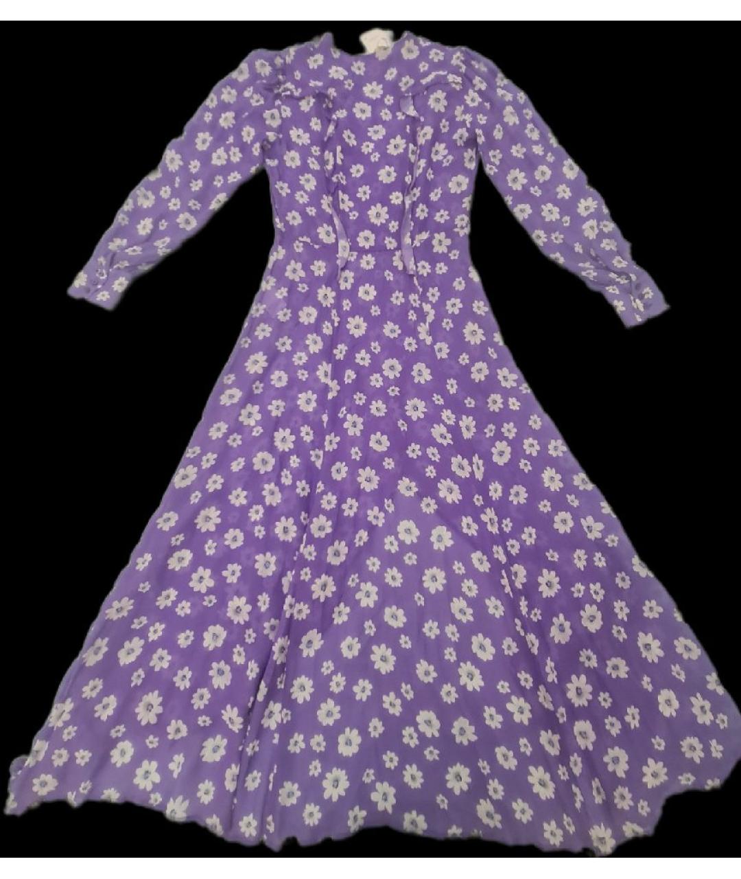 SEVENTY Фиолетовое вискозное коктейльное платье, фото 7