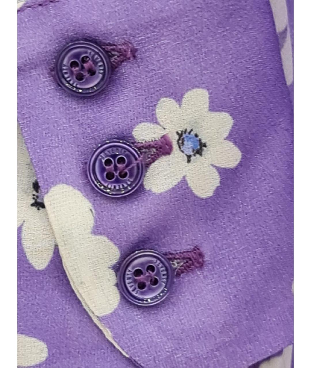 SEVENTY Фиолетовое вискозное коктейльное платье, фото 4