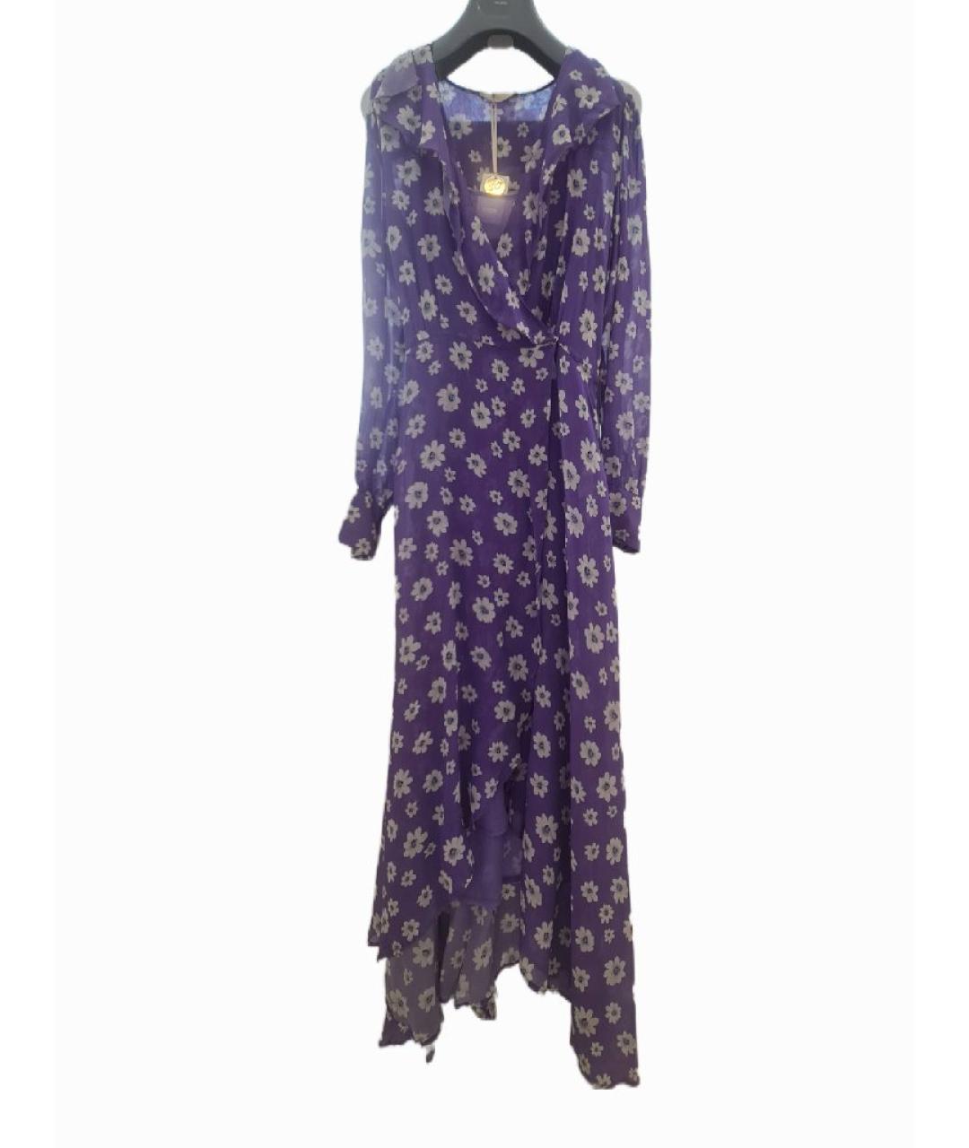 SEVENTY Фиолетовое вискозное коктейльное платье, фото 9