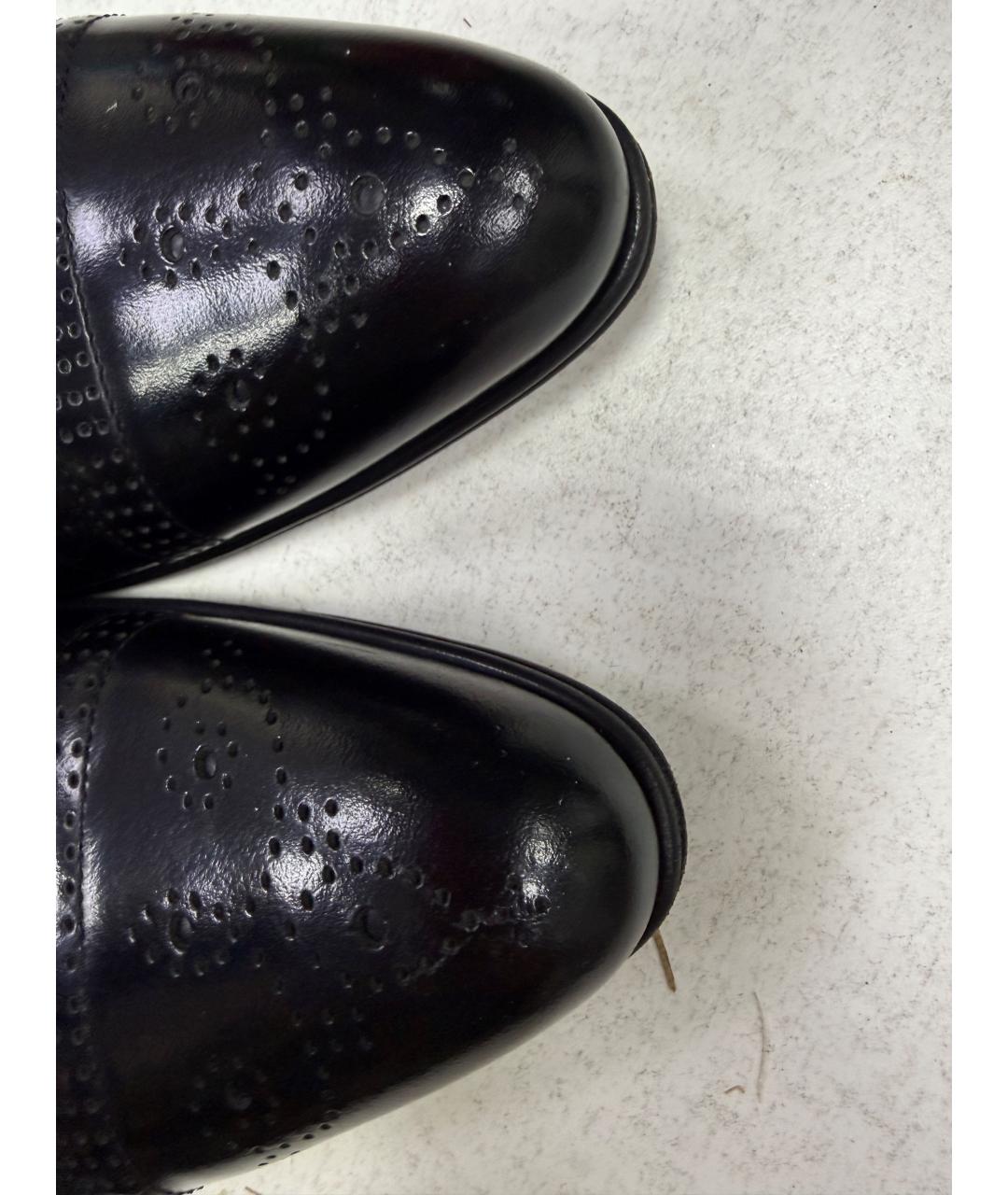 DOLCE&GABBANA Черные кожаные туфли, фото 5